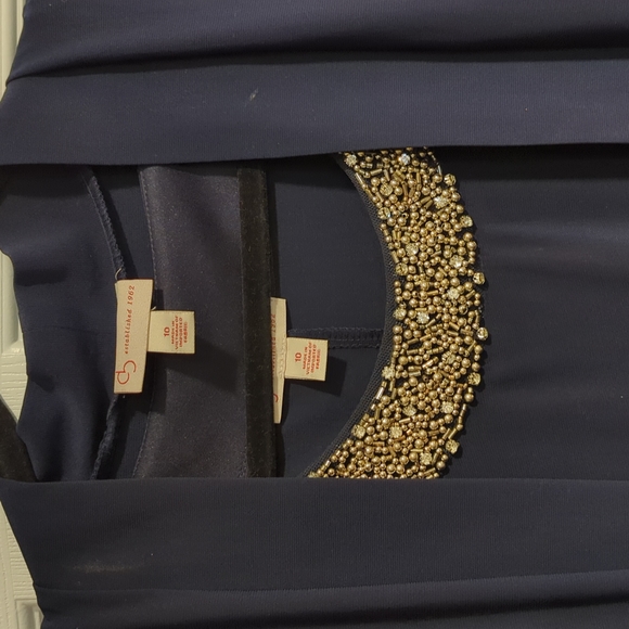 DB Navy Shift Dress & Jacket Set - Size 10 - Picture 2 of 7